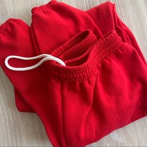 Red Sweatpants